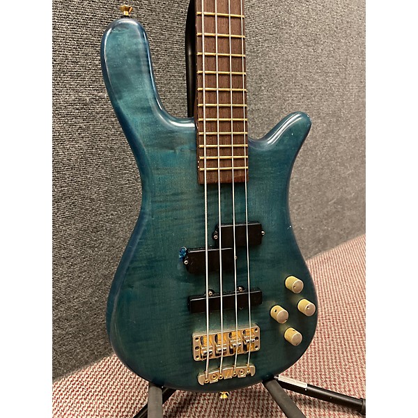 Used Warwick Used Warwick Streamer LX 4 String Trans Blue Electric Bass Guitar