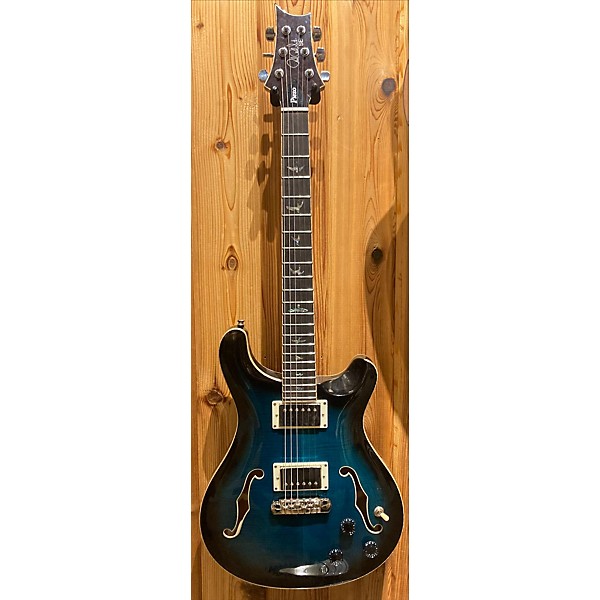 Used PRS Used PRS SE HOLLOWBODY PIEZO Peacock Blue Hollow Body Electric Guitar