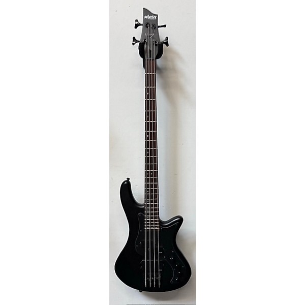 Used Used Schecter Guitar Research STILETTO STEALTH 4 Satin Black Electric Bass Guitar