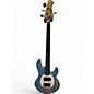 Used Sterling By Music Man Sub 4 Blue Electric Bass Guitar thumbnail