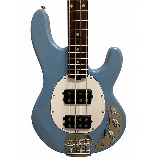 Used Sterling By Music Man Sub 4 Blue Electric Bass Guitar