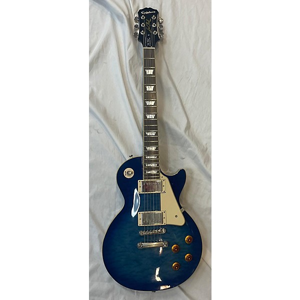 Used Epiphone Used Epiphone Les Paul Standard Pro Blue Solid Body Electric Guitar