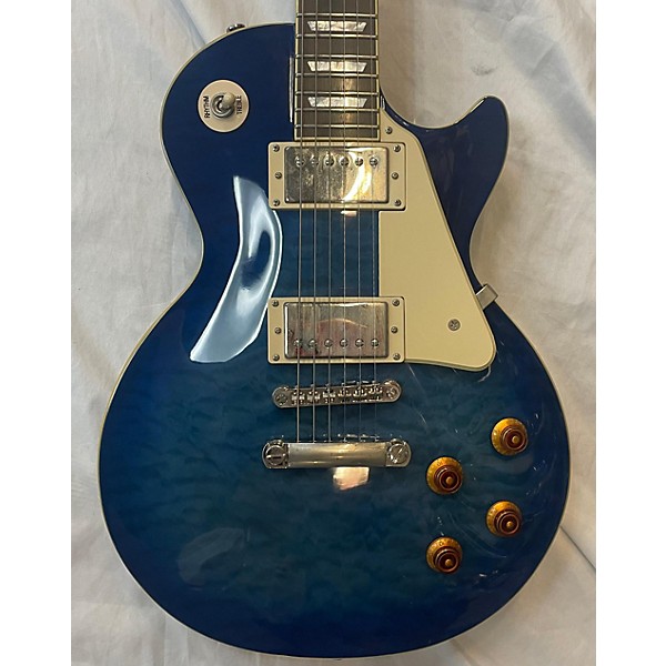 Used Epiphone Used Epiphone Les Paul Standard Pro Blue Solid Body Electric Guitar