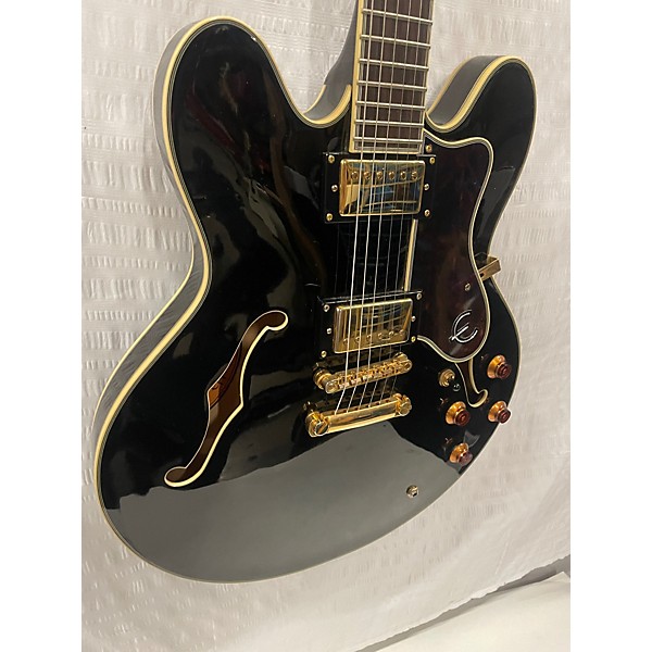 Used Epiphone Used Epiphone Sheraton II Ebony Hollow Body Electric Guitar