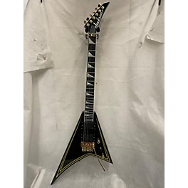 Used Jackson Used Jackson MJ Series Rhoads RR24-MG Black With Yellow Stripes Solid Body Electric Guitar