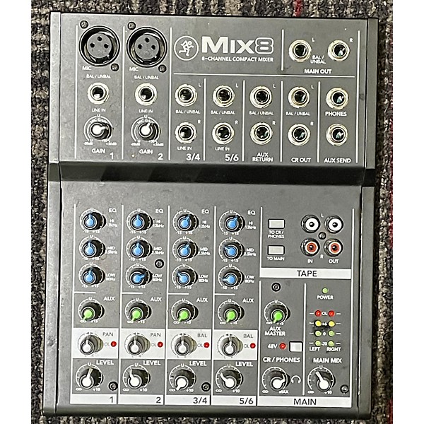 Used Mackie Mix 8 Unpowered Mixer