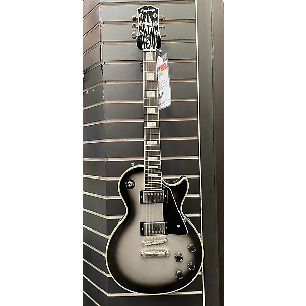 Used Epiphone Used Epiphone Les Paul Custom Silver Burst Solid Body Electric Guitar