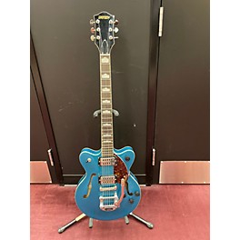 Used Gretsch Guitars Used Gretsch Guitars G2657t Turquoise Hollow Body Electric Guitar