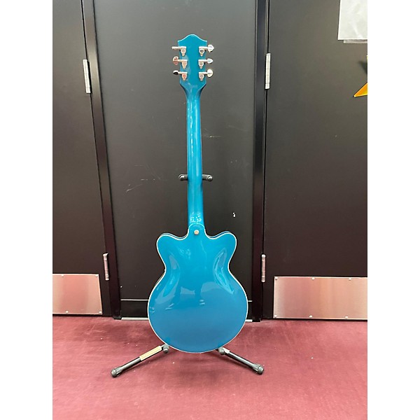 Used Gretsch Guitars Used Gretsch Guitars G2657t Turquoise Hollow Body Electric Guitar