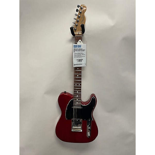 Used Fender Used Fender American Standard Telecaster Crimson Red Transparent Solid Body Electric Guitar