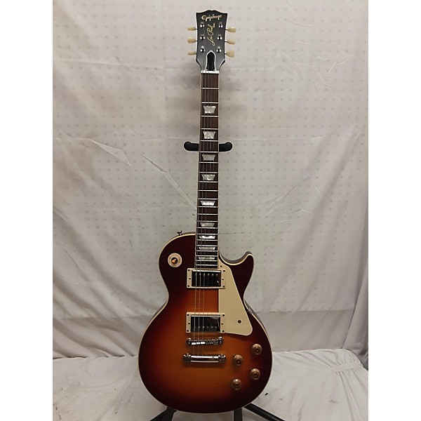 Used Epiphone Used Epiphone Gibson Custom 1959 Les Paul Standard 2 Tone Sunburst Solid Body Electric Guitar