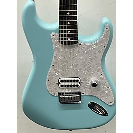 Used Fender Used Fender Tom Delonge Signature Stratocaster Daphne Blue Solid Body Electric Guitar