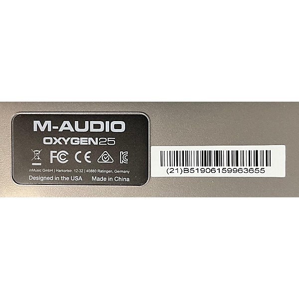 Used M-Audio Oxygen 25 Key MIDI Controller