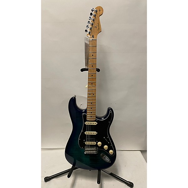 Used Fender Used Fender Player Stratocaster HSS Plus Top Blue Burst Solid Body Electric Guitar