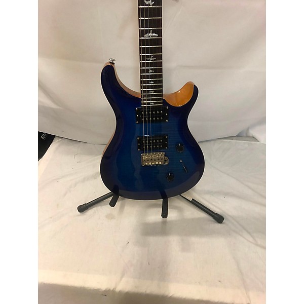 Used PRS Used PRS SE Custom 24 Trans Blue Solid Body Electric Guitar