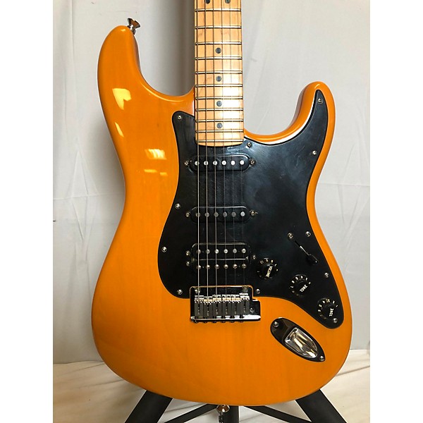 Used Fender American Deluxe Stratocaster HSS Butterscotch Solid Body Electric Guitar