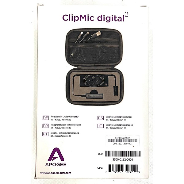 Used Apogee ClipMic Digital 2