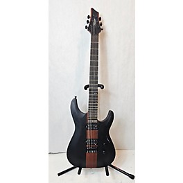 Used Schecter Guitar Research Used Schecter Guitar Research Rob Scallon Signature Satin Black Solid Body Electric Guitar