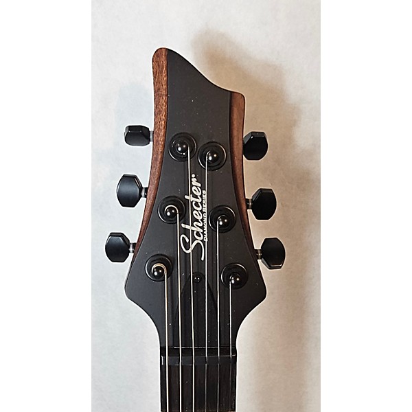 Used Schecter Guitar Research Used Schecter Guitar Research Rob Scallon Signature Satin Black Solid Body Electric Guitar