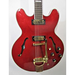 Used Epiphone Used Epiphone 50th Anniversary 1962 Reissue Sheraton E212TV Tremotone Red Hollow Body Electric Guitar