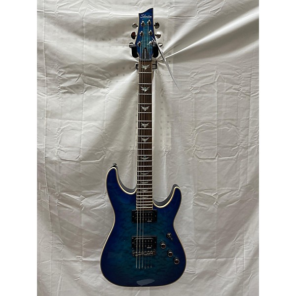 Used Schecter Guitar Research Used Schecter Guitar Research Omen Extreme 6 Ocean Blue Burst Solid Body Electric Guitar