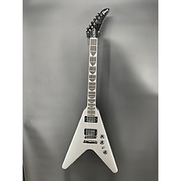 Used Gibson Used Gibson DAVE MUSTAINE FLYING V EXP Silver Solid Body Electric Guitar