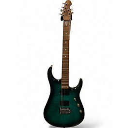 Used Sterling by Music Man Used Sterling by Music Man JP150 Teal Flame Solid Body Electric Guitar