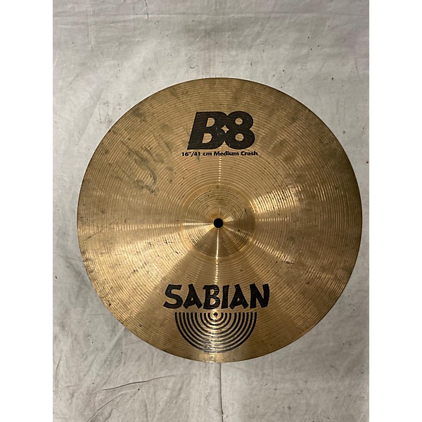 Used SABIAN 16in B8 Medium Crash Cymbal