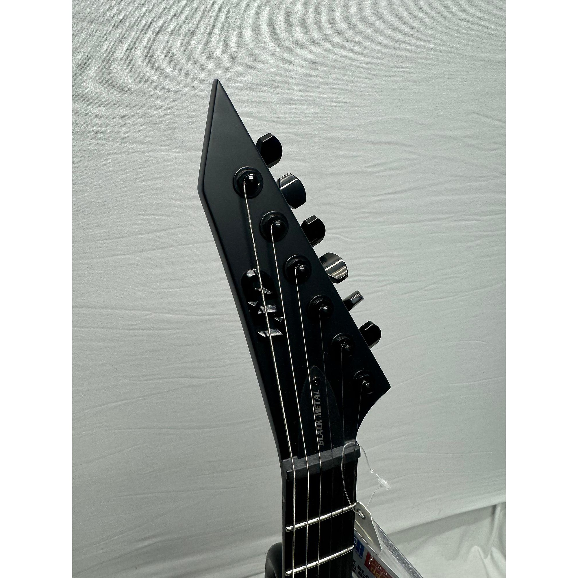 Used ESP Ltd Ex Black Metal Solid Body Electric Guitar blk