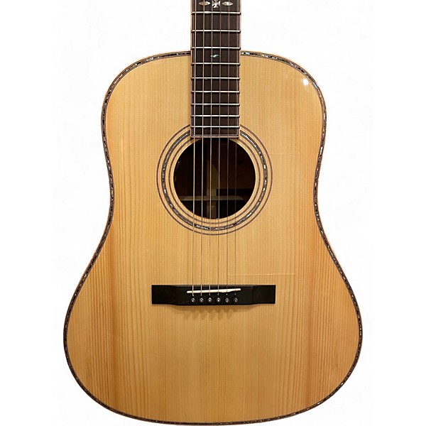 Used Hozen/maestro Traditional Series Slope Shoulder Dread Natural Acoustic Guitar