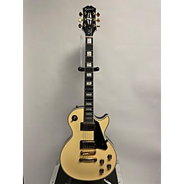 Used Epiphone Used Epiphone Les Paul Custom Blackback Pro Antique Ivory Solid Body Electric Guitar