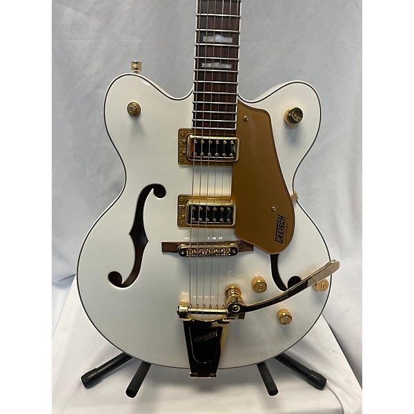 Used Gretsch Guitars Used Gretsch Guitars G5422T Electromatic White Hollow Body Electric Guitar