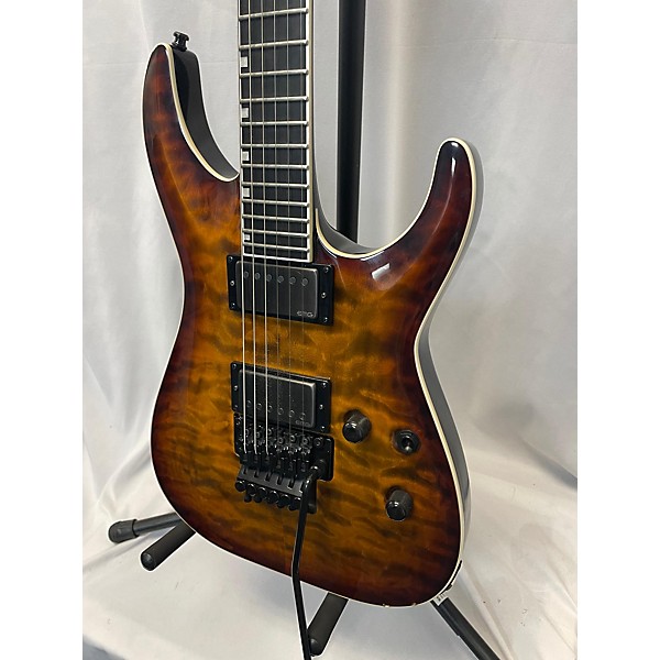 Used ESP Used 2015 ESP E-II Horizon FR-II Tiger Eye Sunburst Solid Body Electric Guitar