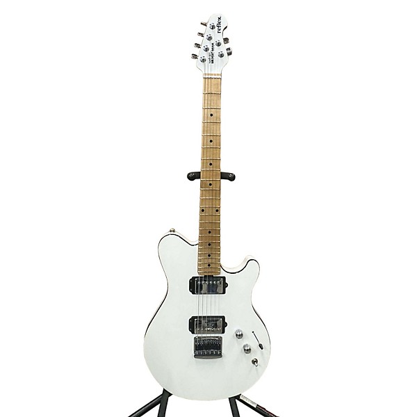 Used Ernie Ball Music Man Used Ernie Ball Music Man Reflex Alpine White Solid Body Electric Guitar