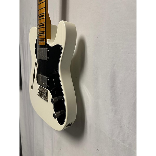 Used Squier Used Squier Classic Vibe 70s Thinline Telecaster Olympic White Hollow Body Electric Guitar