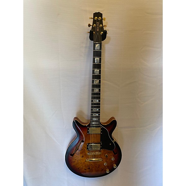 Used Used  KIESEL Guitars JOSHUA MEADER SIGNATURE POPLAR BURL SEMI HOLLOW CUSTOM 3 Tone Sunburst