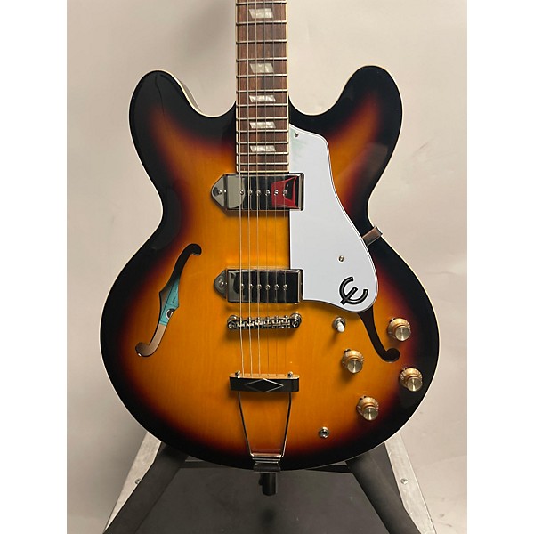 Used Epiphone Used Epiphone Casino Vintage Sunburst Hollow Body Electric Guitar