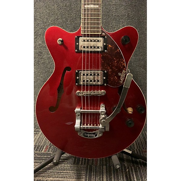 Used Gretsch Guitars Used Gretsch Guitars G2657T Candy Apple Red Hollow Body Electric Guitar