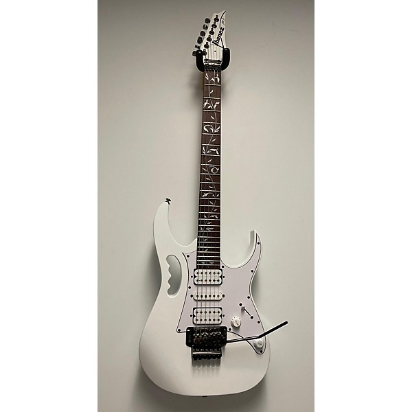 Used Ibanez Used Ibanez JEMJR White Solid Body Electric Guitar