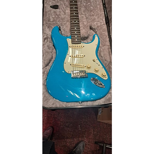 Used Fender Used 2020s Fender American Professional II Stratocaster Miami Blue Solid Body Electric Guitar