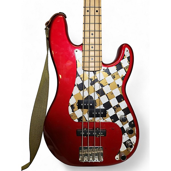 ベース Fender Precision Special Candy Apple Red Fender 1980 Precision Special Electric Bass Guitar USED