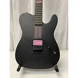 Used Schecter Guitar Research Used Schecter Guitar Research Machine Gun Kelly Black And Pink Solid Body Electric Guitar