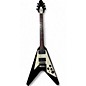 Used Gibson Kirk Hammett Signature Flying V Aged Black Solid Body Electric Guitar thumbnail