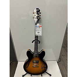 Used Epiphone Used Epiphone Dot Deluxe Flametop 2 Tone Sunburst Hollow Body Electric Guitar