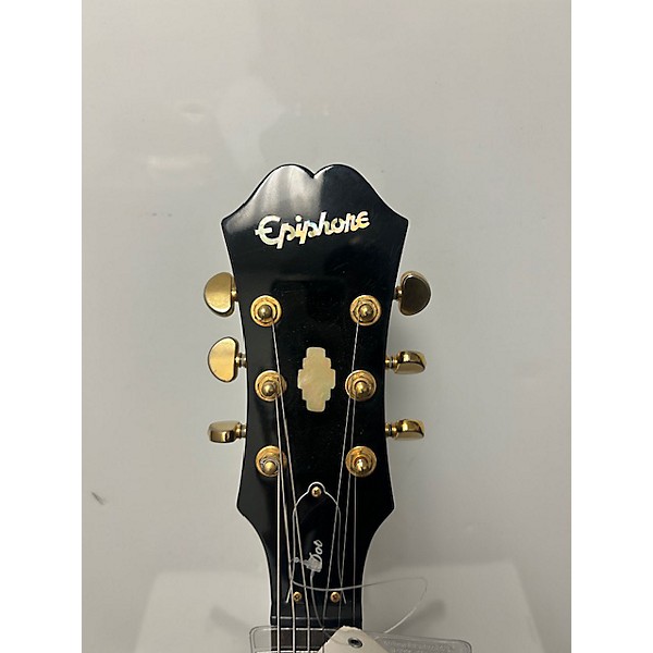 Used Epiphone Used Epiphone Dot Deluxe Flametop 2 Tone Sunburst Hollow Body Electric Guitar