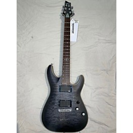 Used Schecter Guitar Research Used 2023 Schecter Guitar Research C1 Platinum Translucent Black Solid Body Electric Guitar