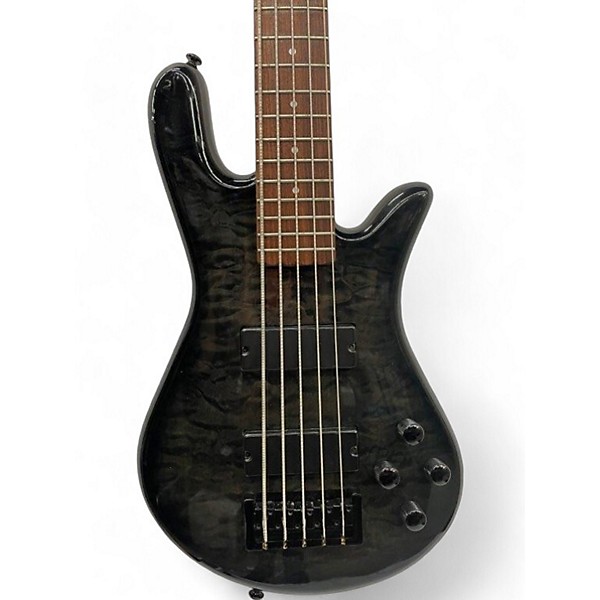 Used Spector NS Ethos 5 Gray Electric Bass Guitar