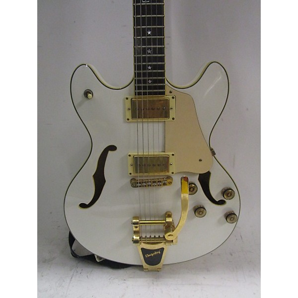 Used Schecter Guitar Research Used Schecter Guitar Research Diamond Series Robin Zander Dream Police White Hollow Body Ele...