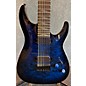 Used Schecter Guitar Research Used Schecter Guitar Research Omen Elite 7str See-Thru Blue Burst Solid Body Electric Guitar