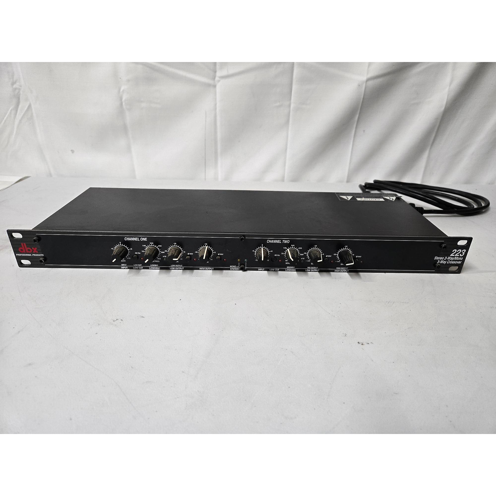 Dbx 223 buying Stereo 2-way/mono 3-way crossover